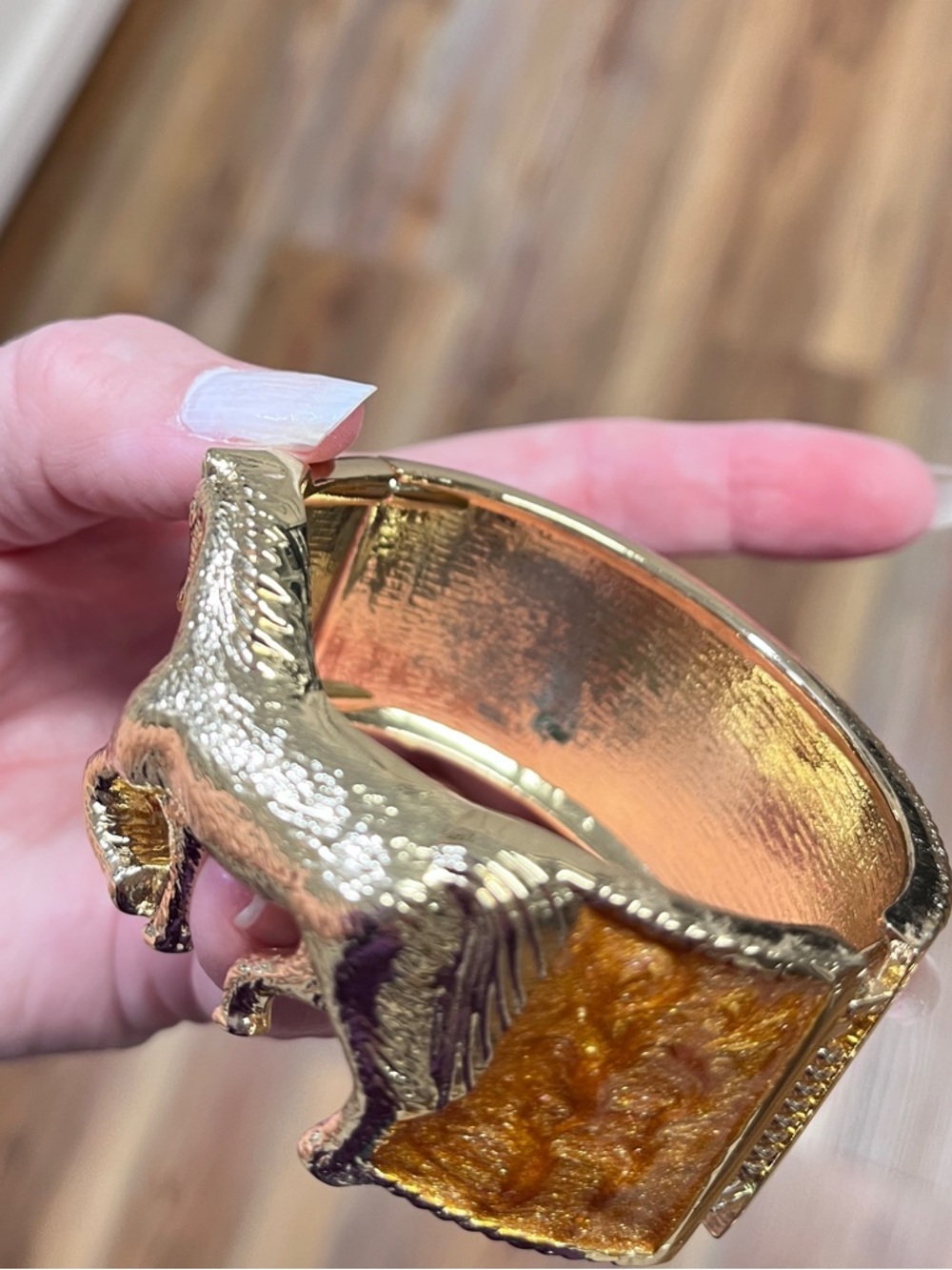 Quick List Cuff Bracelet with Horse Brown Inlay - Picture 4 of 8